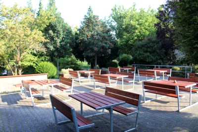 Sitzplätze auf der Terrasse